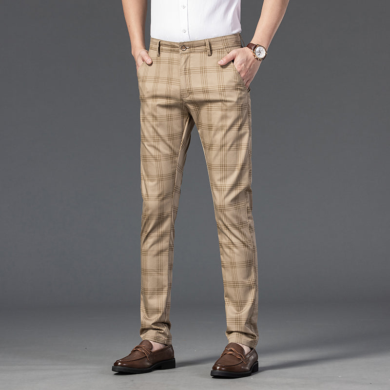 Noah | Plaid business-style dress pants