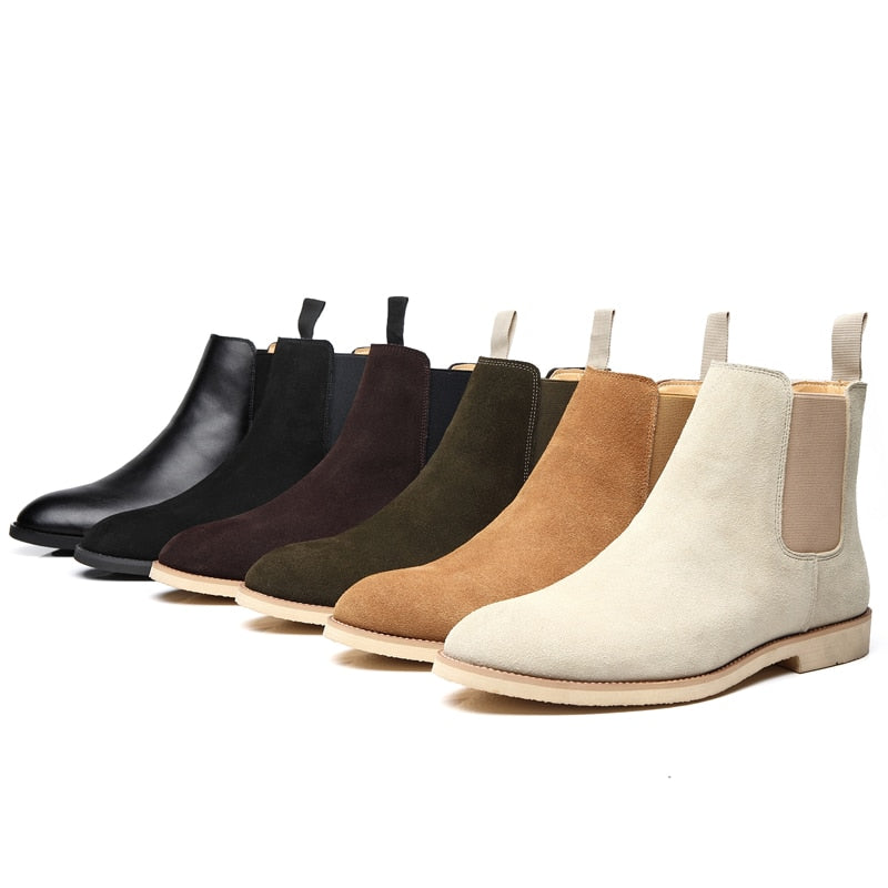 Louis | Classic cow suede leather Chelsea boots