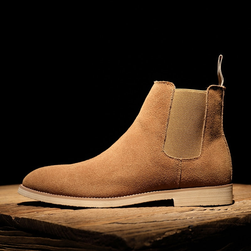 Louis | Classic cow suede leather Chelsea boots