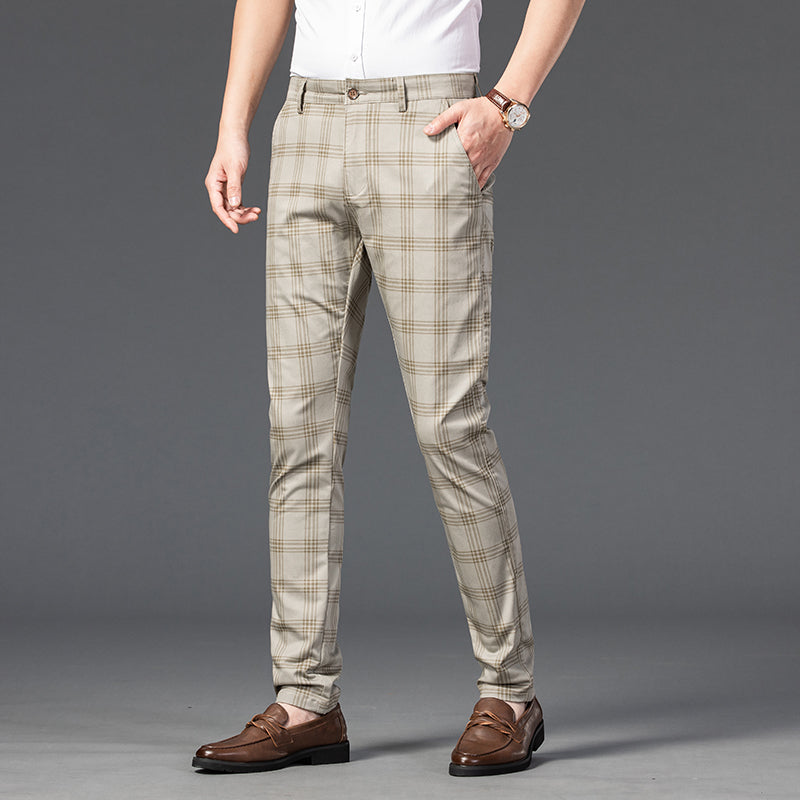 Noah | Plaid business-style dress pants