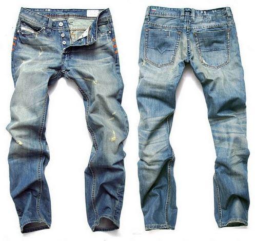 West Louis™ Famous Designer Cotton Jeans  - West Louis