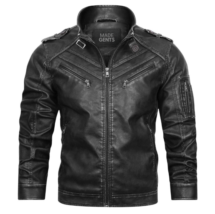 Jett Engine PU Leather Jacket