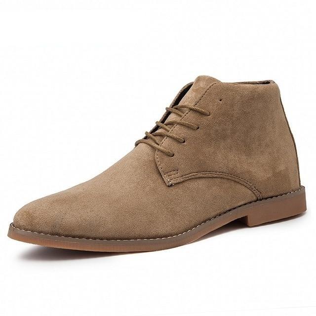 Louis | Pointed Toe Suede Chelsea Shoes