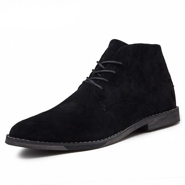 Louis | Pointed Toe Suede Chelsea Shoes