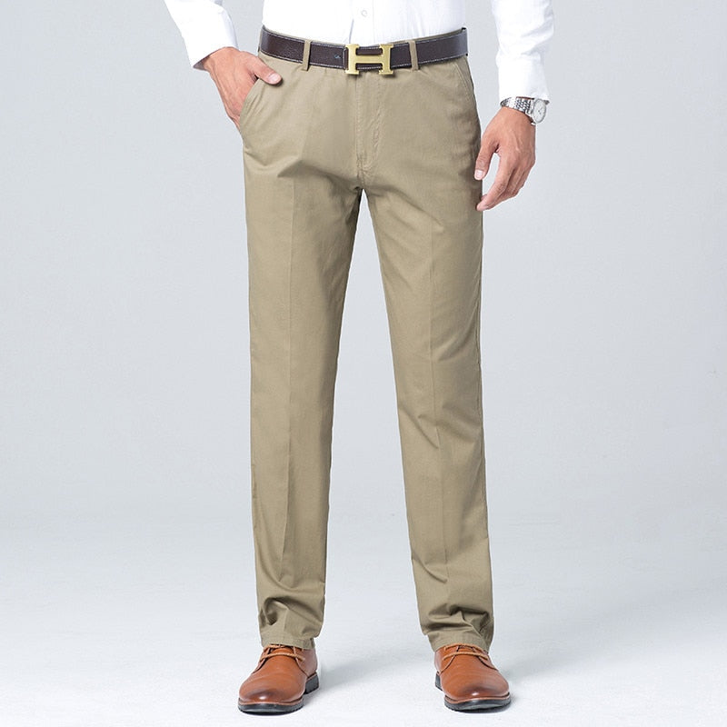 Ethan | Business casual straight cotton trousers