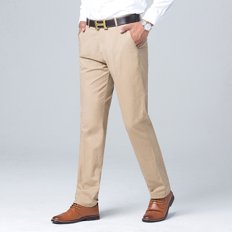 Ethan | Business casual straight cotton trousers