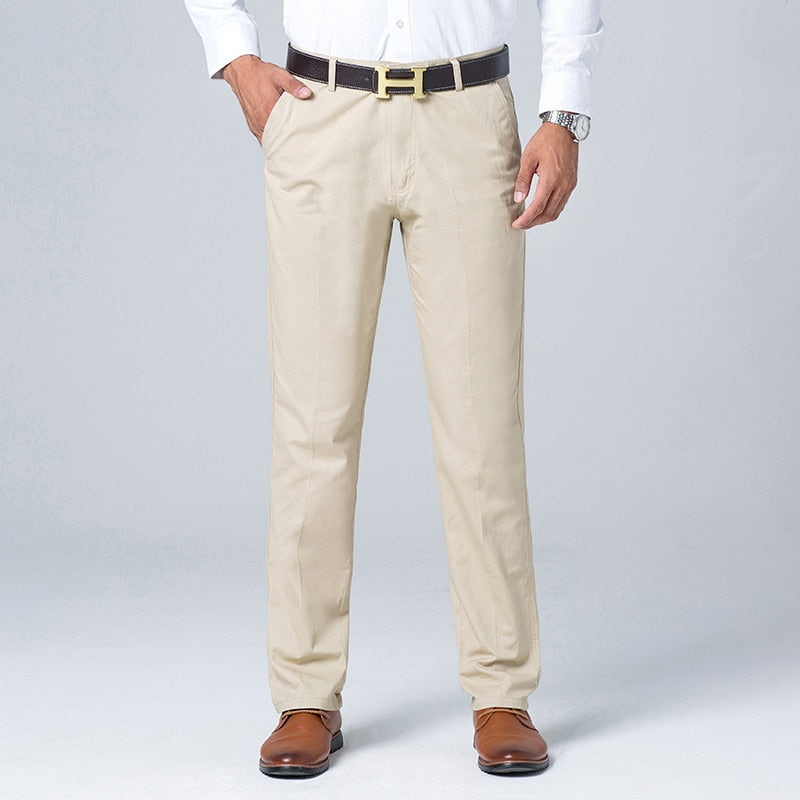 Ethan | Business casual straight cotton trousers