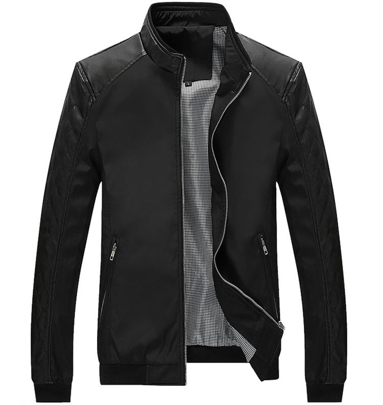 West Louis™ Business PU Leather Slim Jacket  - West Louis