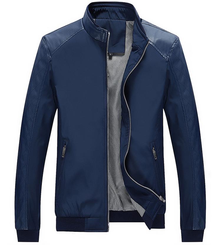 West Louis™ Business PU Leather Slim Jacket  - West Louis