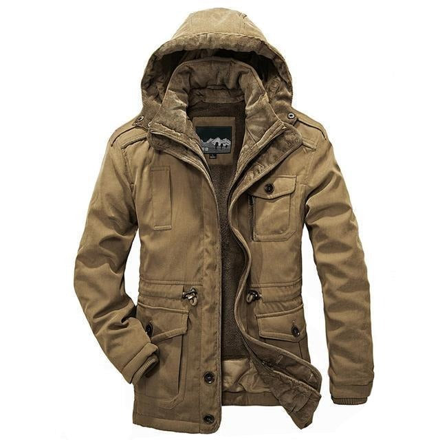 West Louis™ Men Warm Parkas Heavy Wool Coat  - West Louis