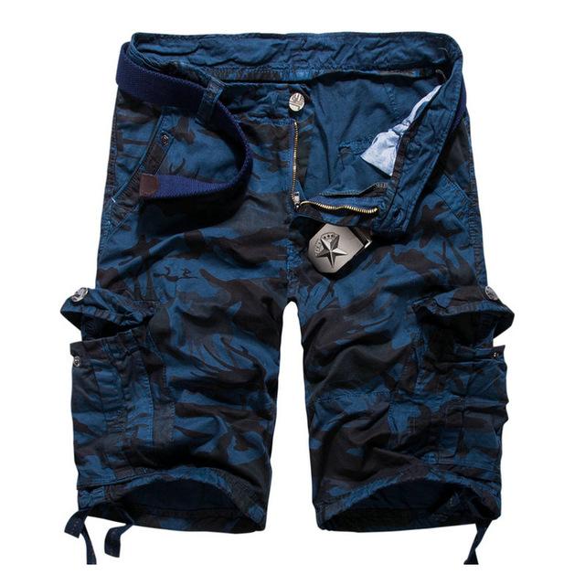 West Louis™ Camouflage Cotton Cargo Shorts  - West Louis