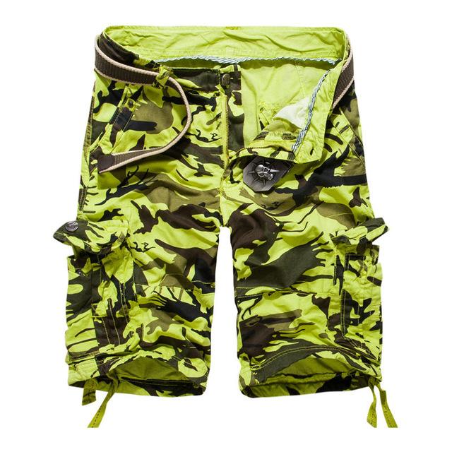 Sam | Camouflage cotton cargo shorts