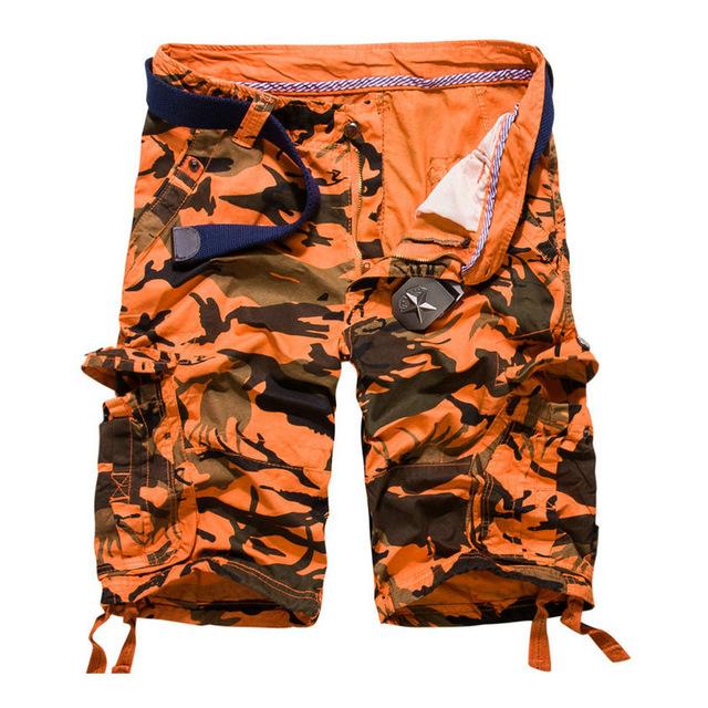 Sam | Camouflage cotton cargo shorts