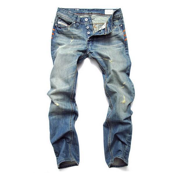 West Louis™ Famous Designer Cotton Jeans  - West Louis